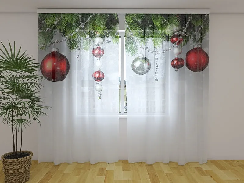 3D Curtain Christmas Decorations