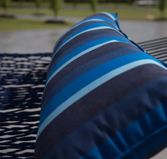 52" Long Hammock Pillow - Sunbrella® Gateway Indigo