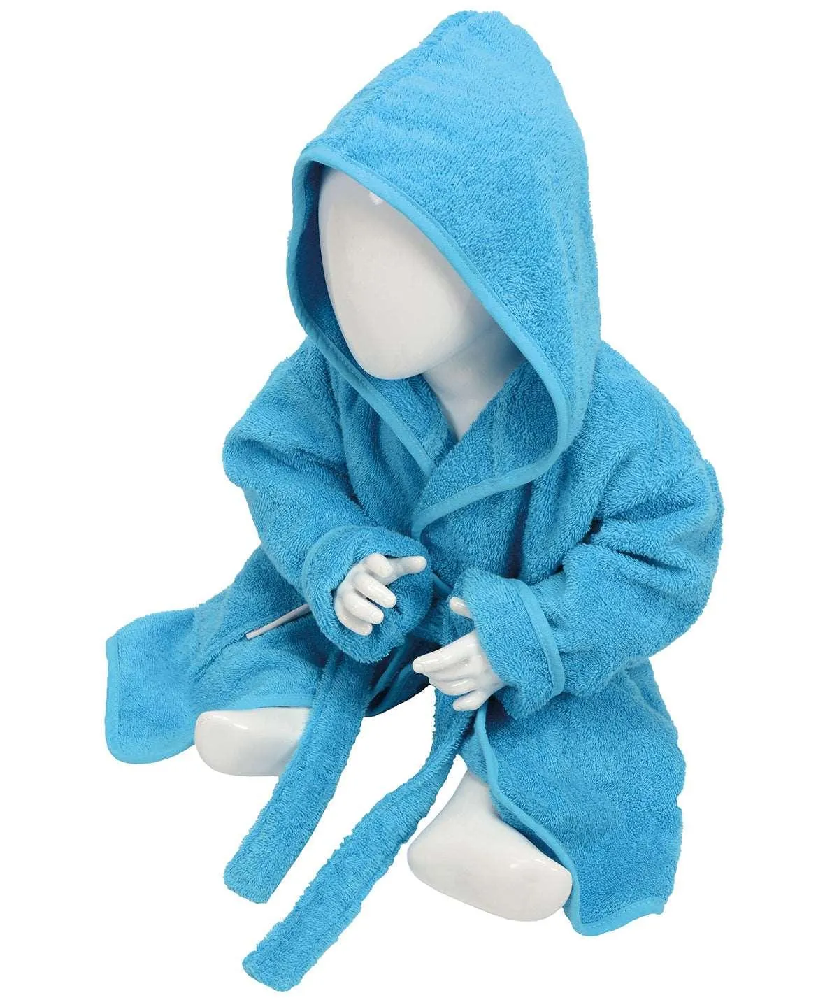 Aqua Blue - ARTG® Babiezz® hooded bathrobe