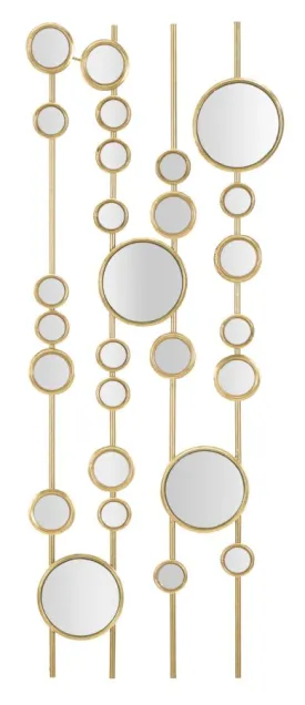 Golden Small Round Wall Mirrors