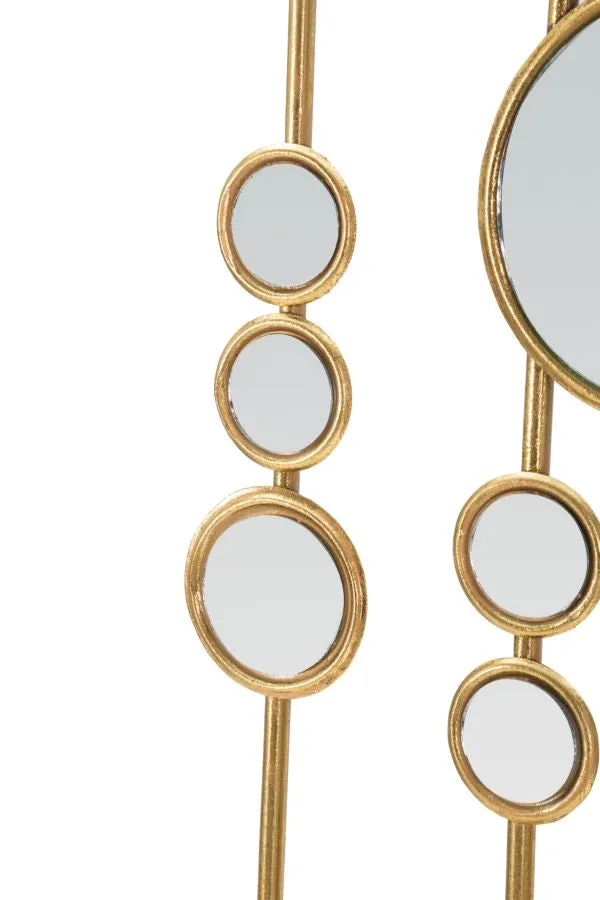 Golden Small Round Wall Mirrors