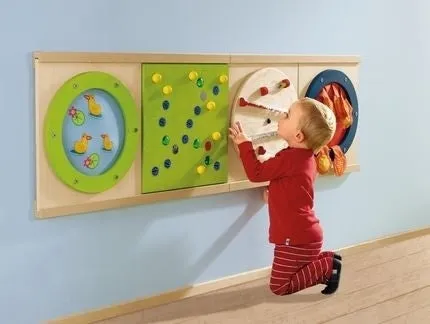 Magnetic Track   2 Wands Sensory Wall Activity Panel by HABA