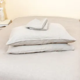 Pure Linen Single Bed Set, Natural