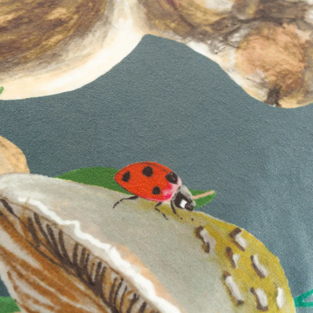 Wild Garden Leaping Hare Cushion Navy